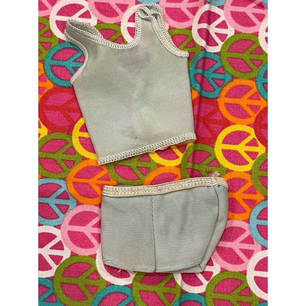 Vintage Mattel Barbie Doll Clothing #7 light blue lingerie